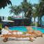 Bahama Reclining Teak Chaise Lounge