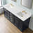 72'' Engineered Stone Double Bathroom Vanity Top with Sink