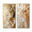 Blanc et or champagne Flow I - ensemble de 2 décorations murales abstraites-1811950667-1811950664