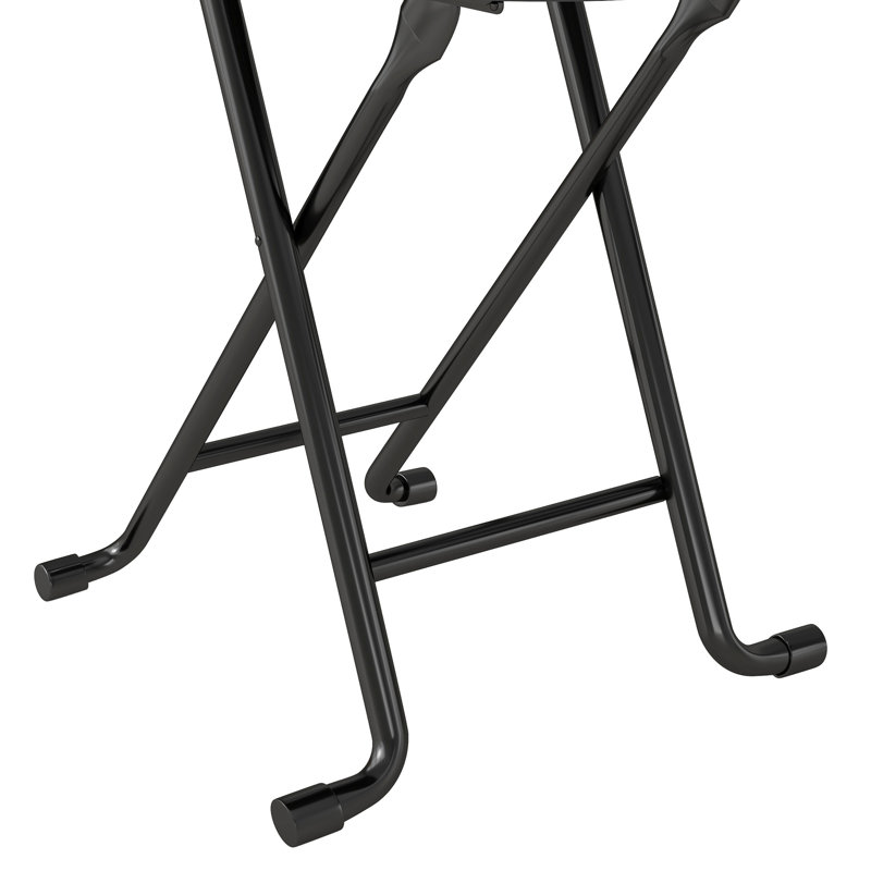 Chaise pliante en fer 1 pièce rembourrée French Country