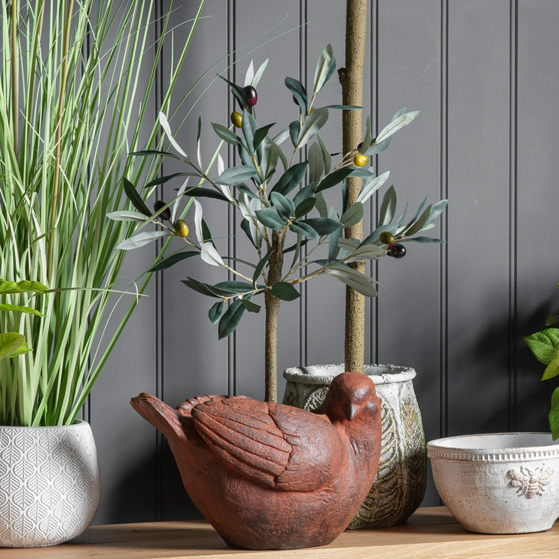 Faux Olive Tree Tree in Pot, 60cm H x 22cm W x 22cm D