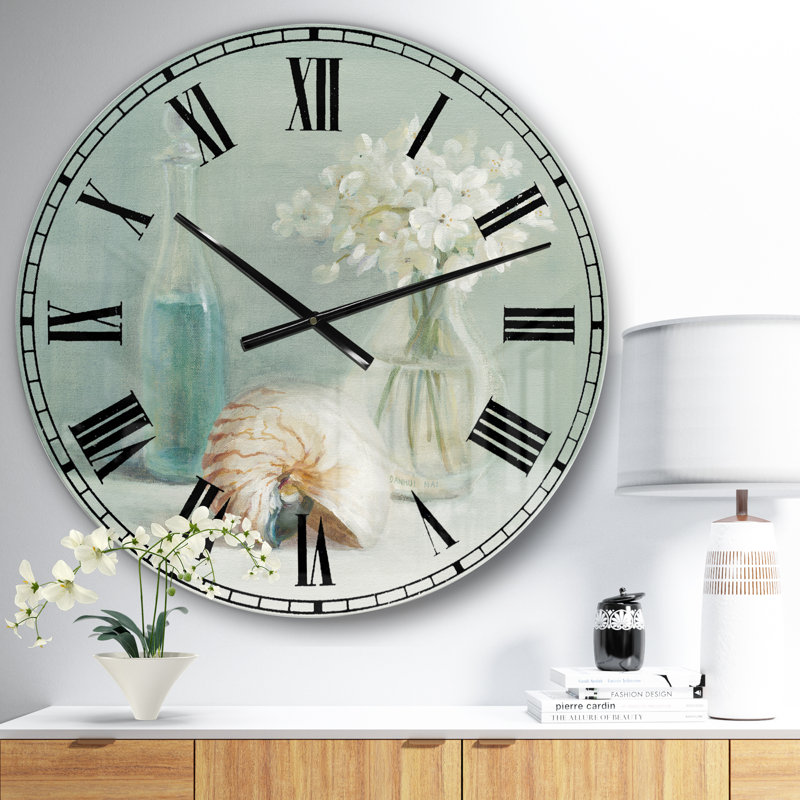 Horloge murale Pastel Bath IV - Farmhouse, Moyen