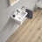 Duravit Starck 3 White Ceramic Rectangular Wall Mount Bathroom Sink with Overflow