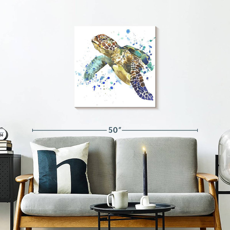 Brampt Sea Turtle Watercolor Splash