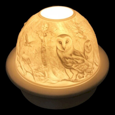 Photophore de table en porcelaine 4 po