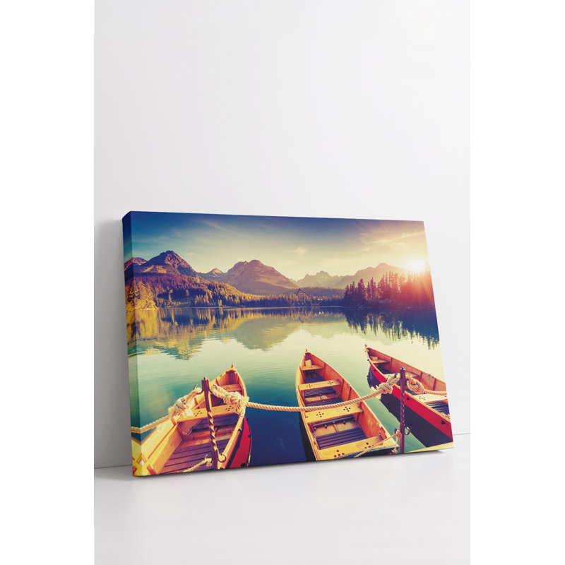 Peinture décorative sur toile, H 19,7 po x l 27,6 po