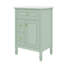 Meuble-lavabo 24 po avec lavabo, armoire de rangement en bois massif avec 2 tiroirs et un tiroir basculant, tablettes réglables-862580841