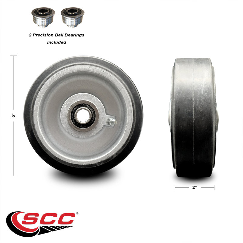 Rubber on Aluminum Wheel