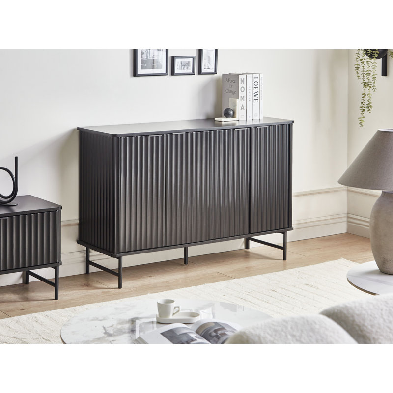 GLASTONBURY 120cm Sideboard, Black
