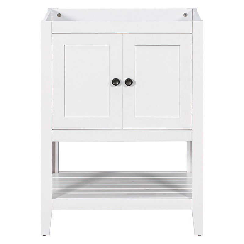 23.7'' Single Bathroom Vanity Base Only, White