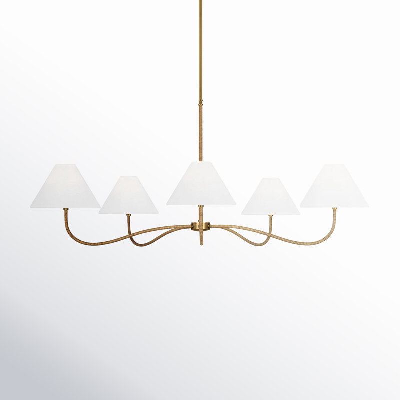 Laguna Large Chandelier, 22"H x 51.5"W x 51.5"D, 5 Lights 