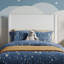 Lit plateforme en bois avec pied de lit et tiroirs de rangement Ronan-477814-477808