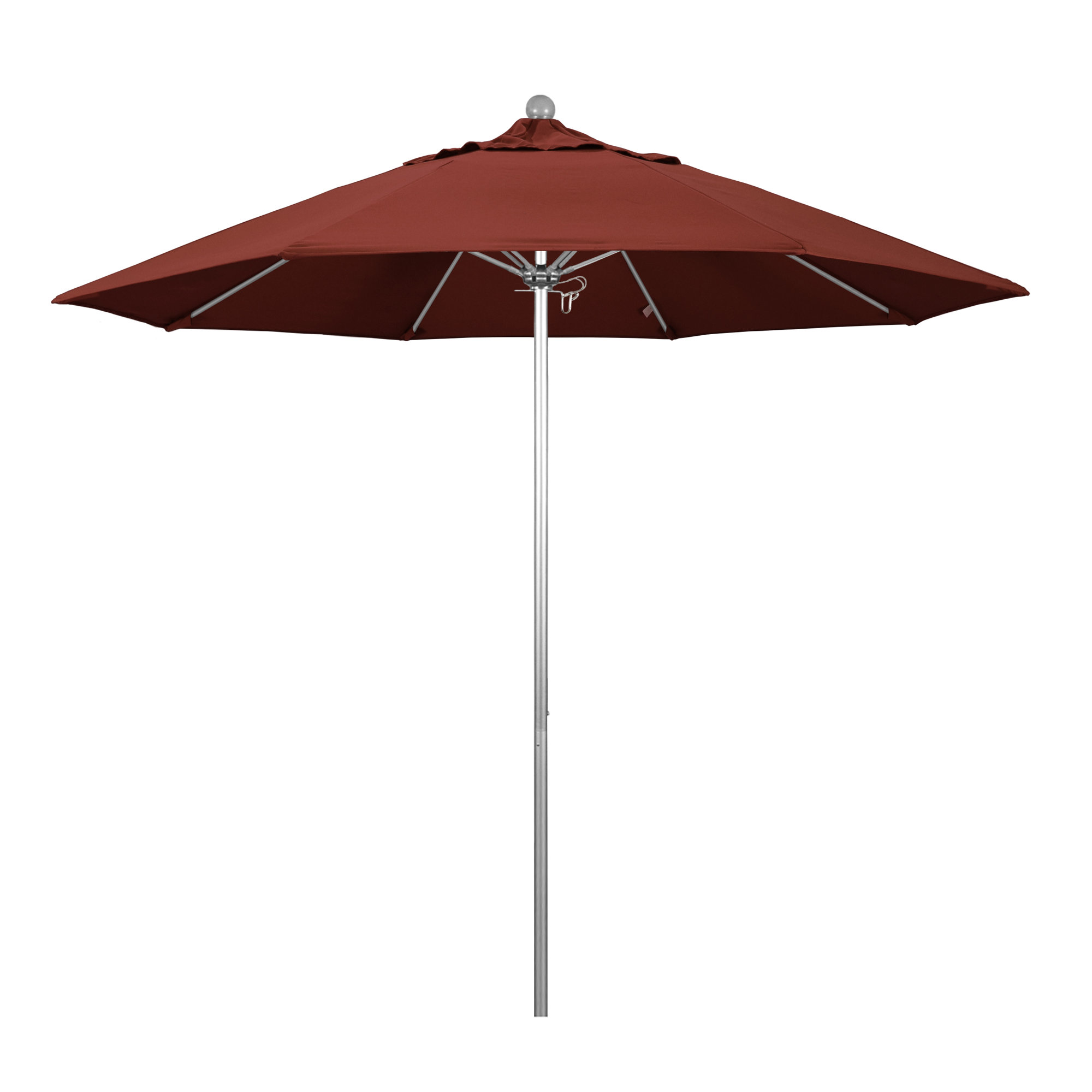 Maria 108'' Sunbrella® Outdoor Umbrella, Silver, Canvas Henna Sunbrella® Canvas