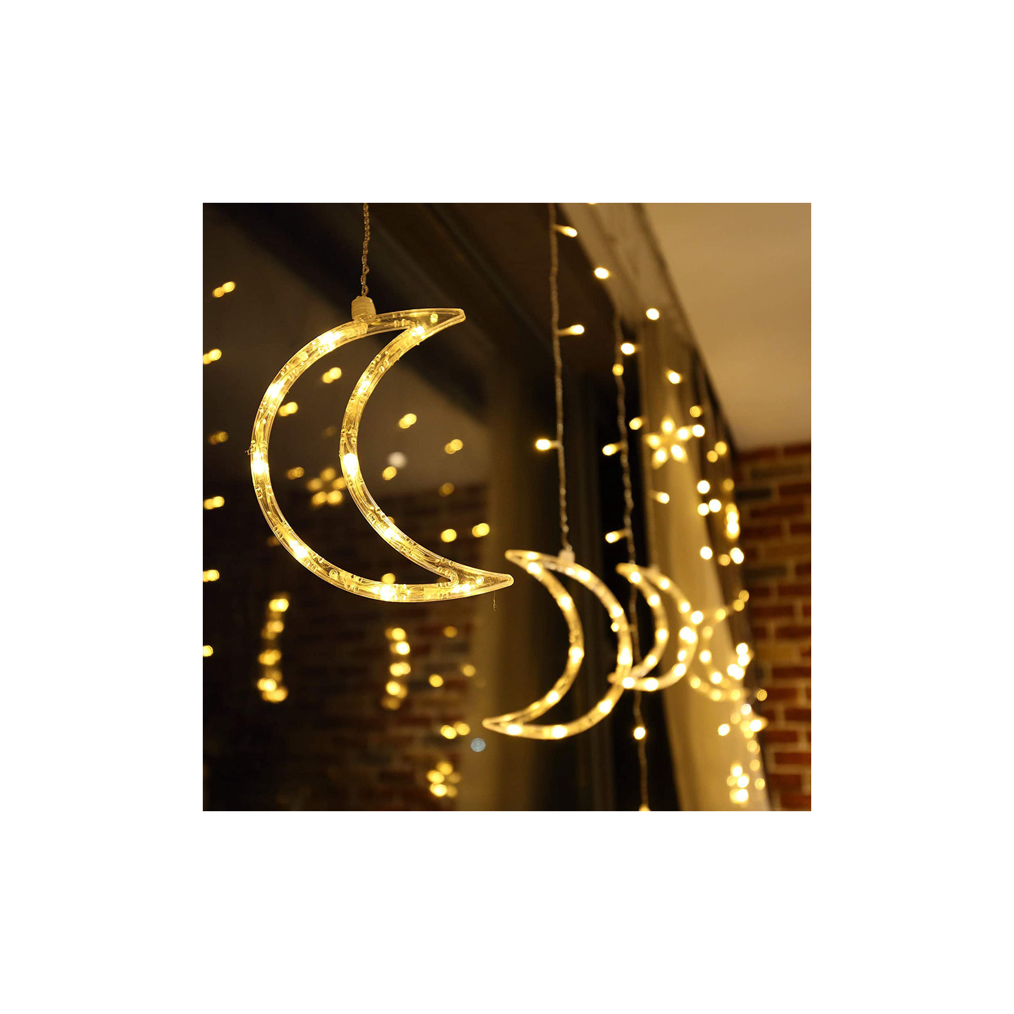 LED Icicle Lights, Beige