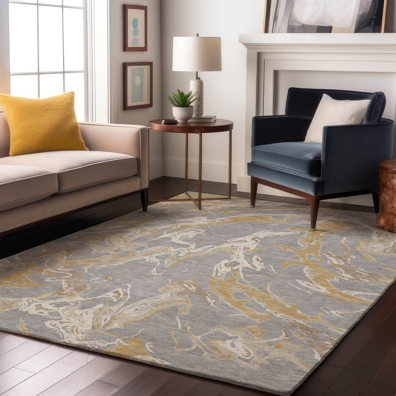 Premium Machine Washable Cossette AMF1035 Abstract Rug, Rectangle 9' x 12'