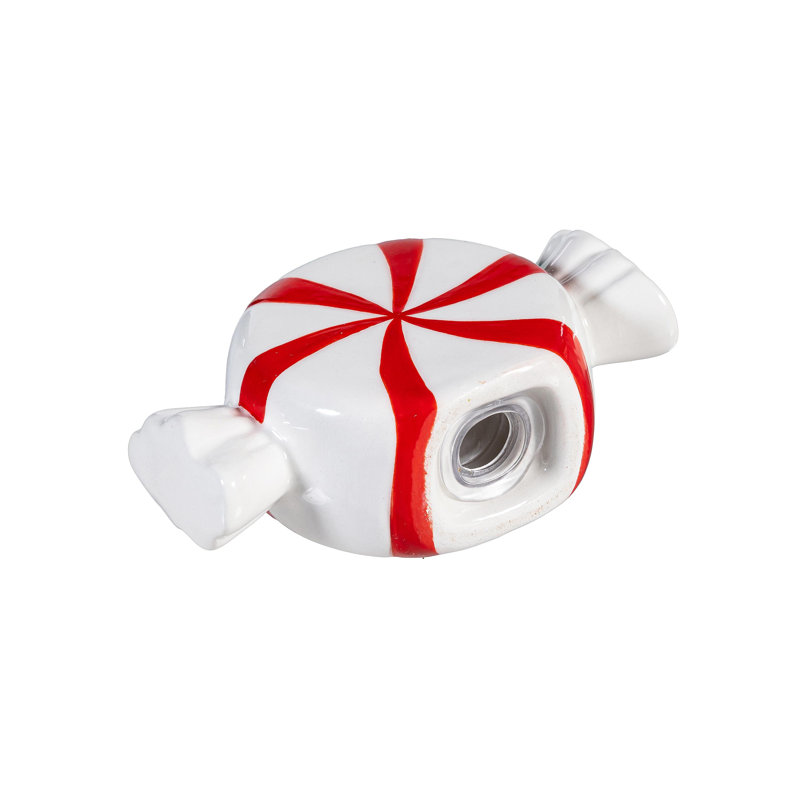 Peppermint Candy Ceramic Salt & Pepper Shakers Set