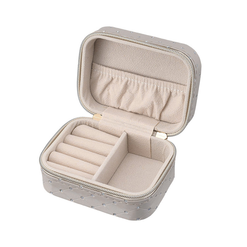 Jewellery Box + Dividers, Grey