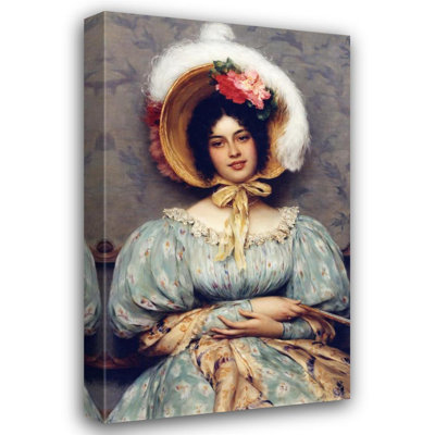 "At the Opera" par Eugen Von Blaas - Toile tendue avec châssis