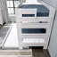 Lit superposé simple au-dessus de simple en bois massif avec lit gigogne Decimus-1038333210