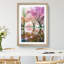 Reflection of the Pink Blossom Trees - Picture Frame Painting Print-55598132-55598133