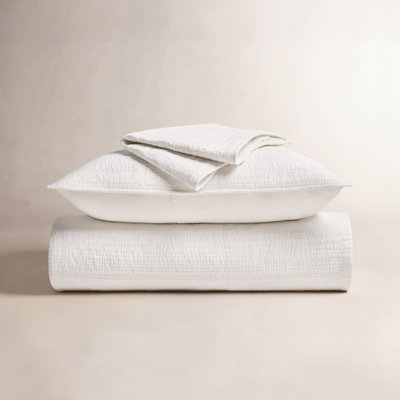 Channel Stitch Cotton Quilt Bedding Set