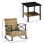 Ensemble de chaises berçantes 3 pièces Outsunny