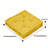  Square Microfiber  Floor Pillow /Cushion,Indoor & Outdoor Use, 19''x19''x5'', Black.-668002449