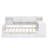 Wooden L-Shape Daybed With Storage Cabinets And Two Storage Drawers, Multi-Functional Bed With Study Desk And Built-In Bookshelf-1268309633-1268309634