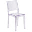 Chaise d'appoint empilable transparente Bralynne (ensemble de 4)