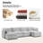 Redenius 6-Piece 148'' Upholstered U-Shape Sectional-485682340