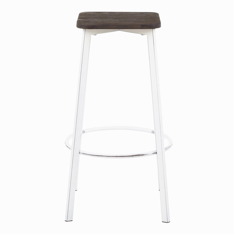 Tabouret de bar 29,85 po Malaeya, Blanc