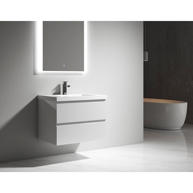 Meuble-lavabo mural simple 29,5 po Glenmore