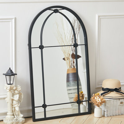 Iron Bowfront Mirror