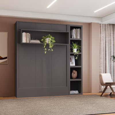 Lit escamotable avec bibliothèque Easy-Lift