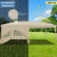 Gazebo 3 x 6 m with Side Walls, Folding Gazebo 3 x 6 Waterproof Stable Winterproof with 4 Sand Bags-108495505