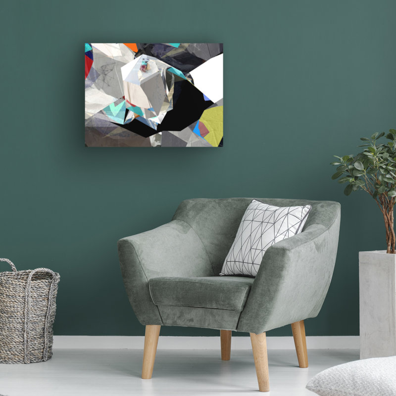 Stefan Fransson, composition abstraite no 15, art sur toile, H 14 po x l 19 po