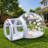 13 FT PVC Inflatable Bubble Balloon House with Tunnel & Blower, Clear Bubble Tent for Kids Parties, Birthdays, Weddings & Backyard Events