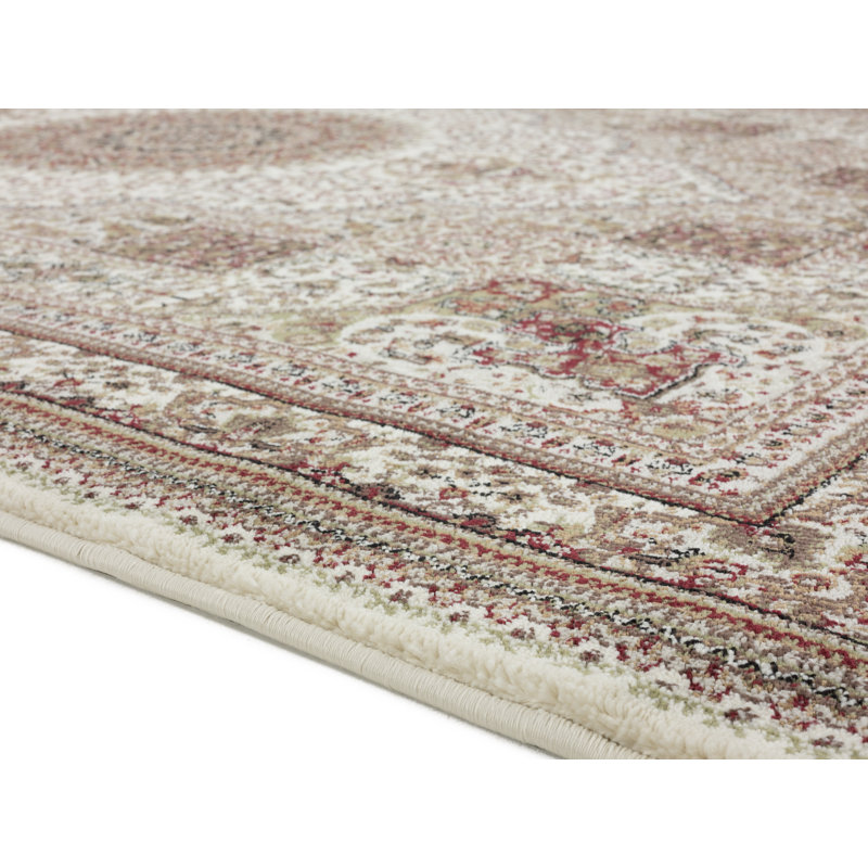 Tapis crème / brun Devansh, Rectangle 6 pi 9 po x 9 pi 6 po