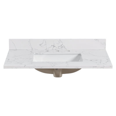Avora 36 In. X 22 In. Integrated Single Sink Vanity Top