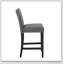 Tabouret de comptoir en velours Cobre