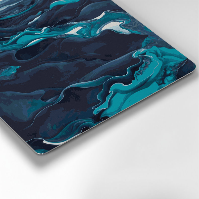 «Abstract Landscape 21», art mural gris en métal, H 12 po x l 12 po