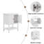 Lavabo de salle de bain moderne élégant en céramique blanche 24 po avec tablette ouverte en bois massif