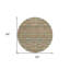 Tapis rond 8 po