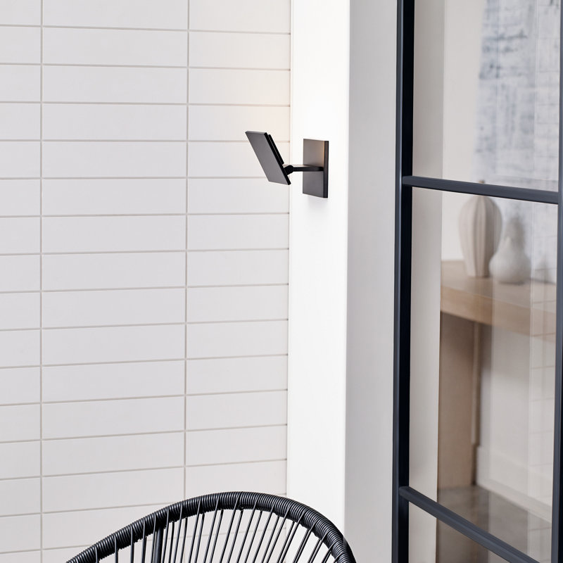 Angolo LED Outdoor Wall Lantern, 5.8" H x 3.8" W x 4.5" D