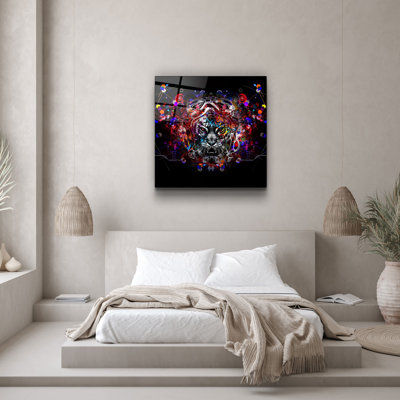 Superbe peinture décorative en verre trempé de 19,7 po x 19,7 po | 100% verre trempé, épaisseur: 0,16 pouce | Impression UV pour des couleurs éclatantes | Parfait pour la décoration intérieure, le salon ou le bureau