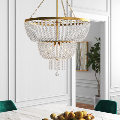Lustre empire unique à 8 lumières avec accents en fer forgé Fredrick