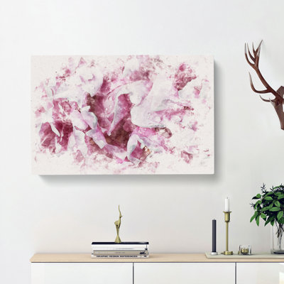 Beautiful Pink Carnation Petals - Wrapped Canvas