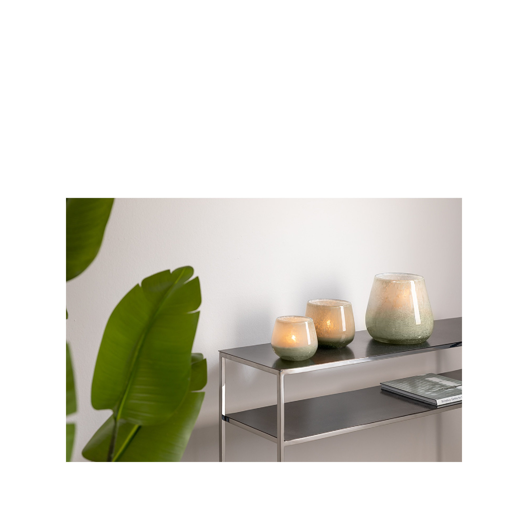 Marly Glass Lantern Vase Lg, 3.94" H  x 4.33" W x 4.3" D