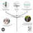 Brabantia Lift-O-Matic Rotary Clothes Line with Ground Spike
