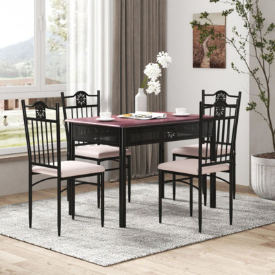 Thelma Rectangular 43.5'' L x 27.5'' W Dining Set -  Red Barrel StudioÂ®, 5CDA8496159F4D7D93A6A14BCB7CFC50